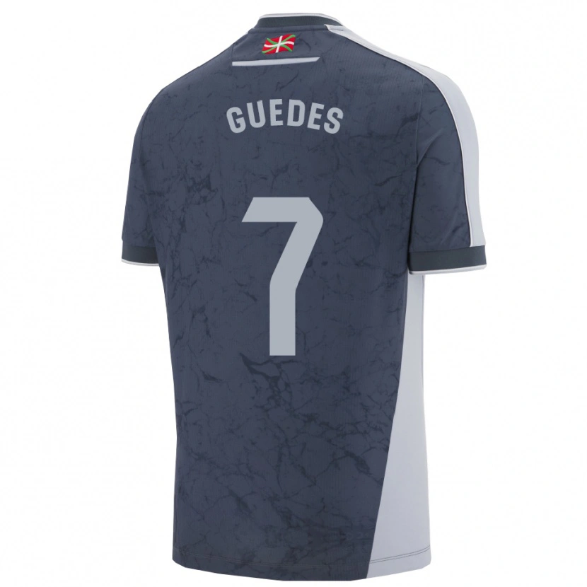 Danxen Barn Gonçalo Guedes #7 Mörkblå Vit Bortatröja Matchtröjor 2025/26 Tröjor T-Tröja