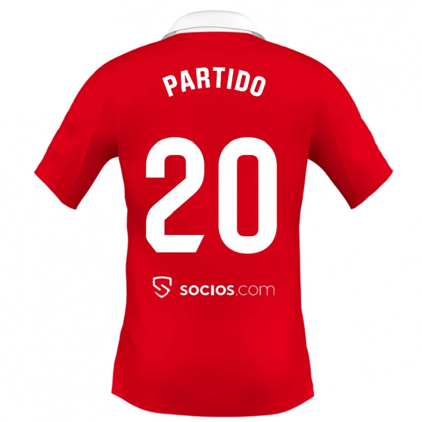 Danxen Barn Paula Partido #20 Röd Vit Grå Bortatröja Matchtröjor 2025/26 Tröjor T-Tröja