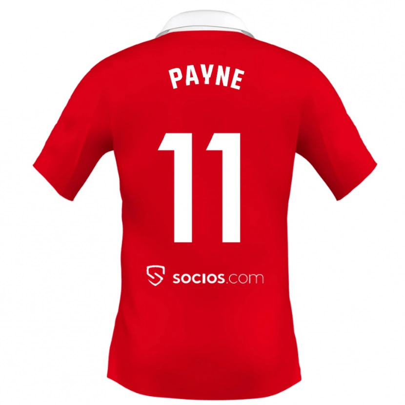 Danxen Barn Antionette Oyedupe Toni Payne #11 Röd Vit Grå Bortatröja Matchtröjor 2025/26 Tröjor T-Tröja