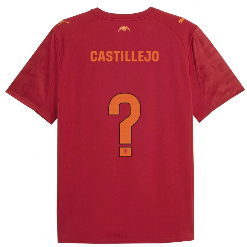 Danxen Barn Samu Castillejo #0 Röd Orange Bortatröja Matchtröjor 2025/26 Tröjor T-Tröja