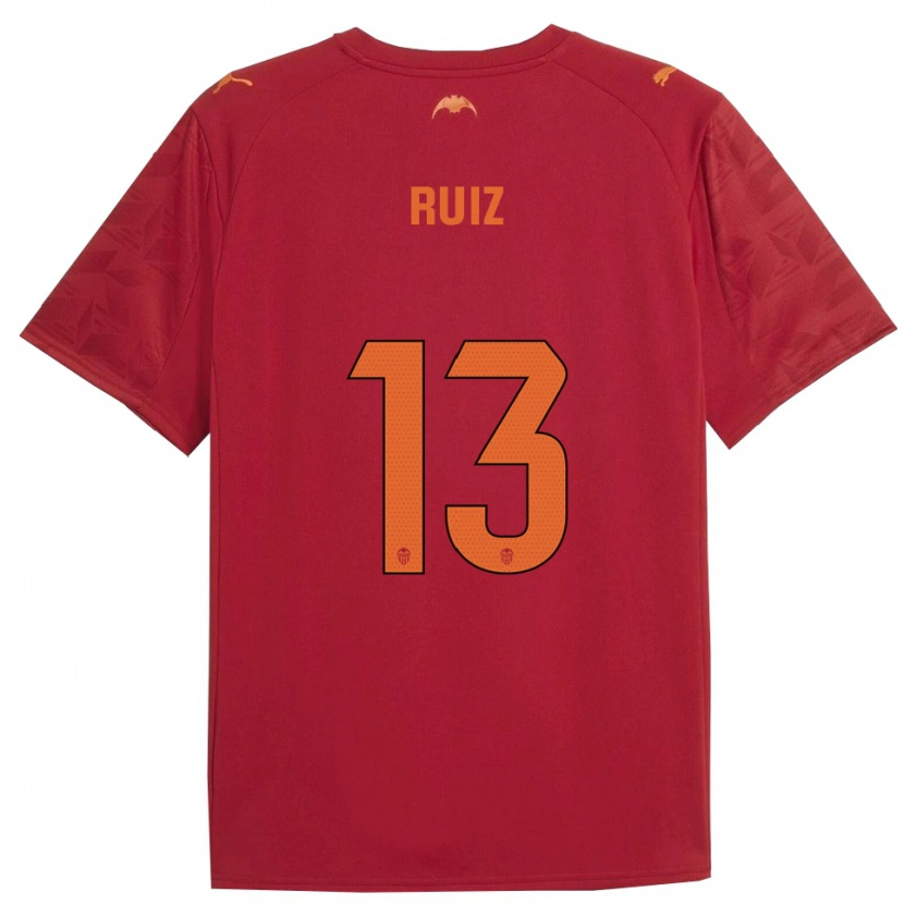 Danxen Barn Nil Ruiz #13 Röd Orange Bortatröja Matchtröjor 2025/26 Tröjor T-Tröja