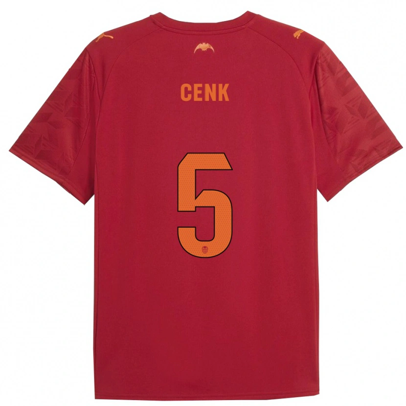 Danxen Barn Cenk Özkacar #5 Röd Orange Bortatröja Matchtröjor 2025/26 Tröjor T-Tröja