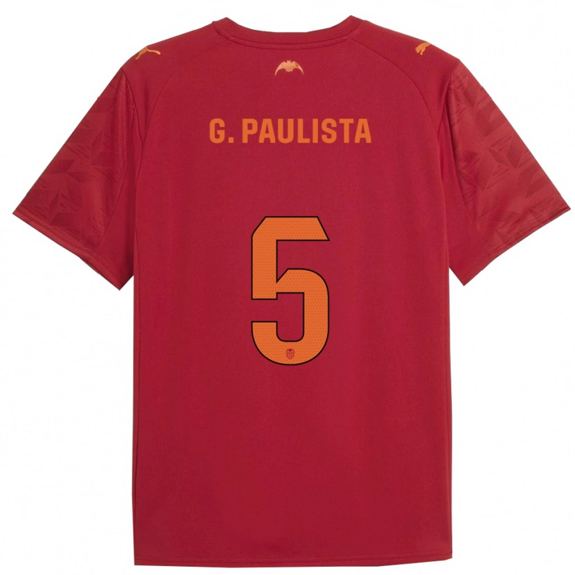 Danxen Barn Gabriel Paulista #5 Röd Orange Bortatröja Matchtröjor 2025/26 Tröjor T-Tröja