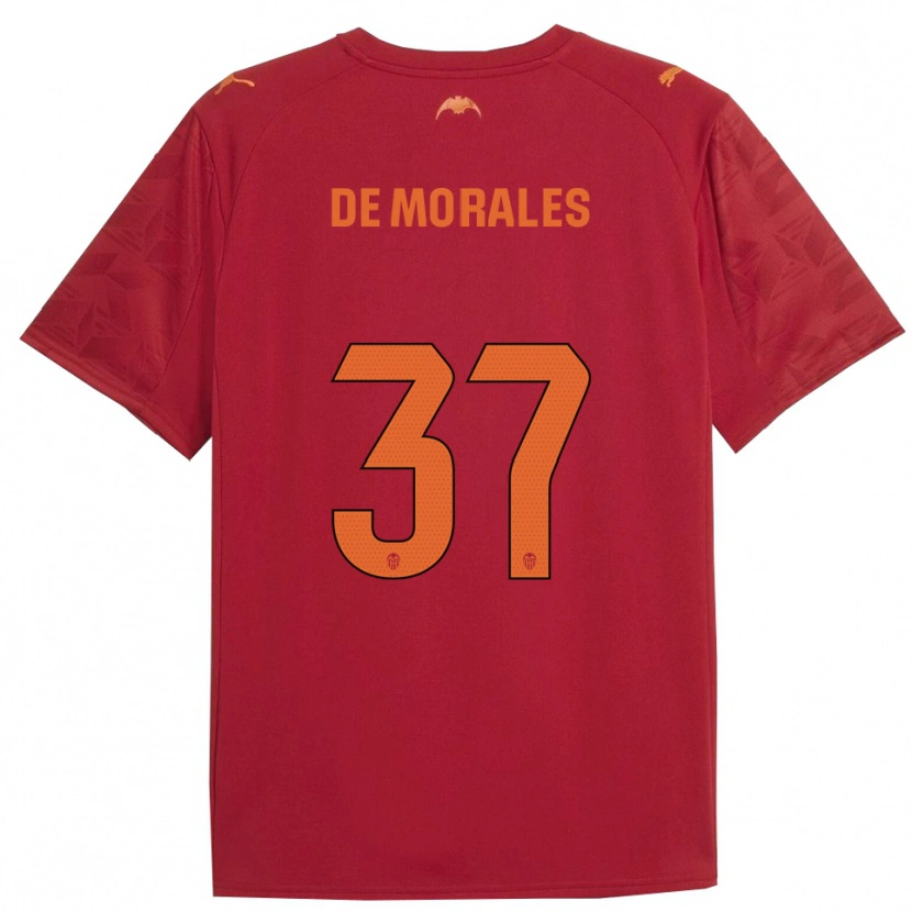 Danxen Barn Rubén Muñoz De Morales #37 Röd Orange Bortatröja Matchtröjor 2025/26 Tröjor T-Tröja