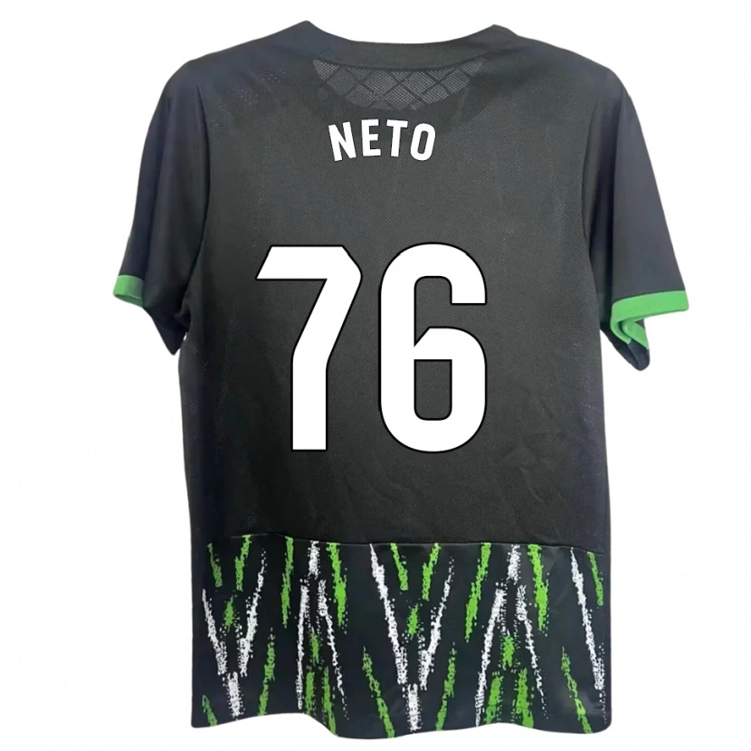 Danxen Barn Martim Neto #76 Svart Grön Bortatröja Matchtröjor 2025/26 Tröjor T-Tröja