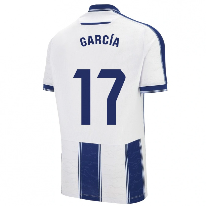 Danxen Barn Víctor García #17 Marinblå Vit Bortatröja Matchtröjor 2025/26 Tröjor T-Tröja