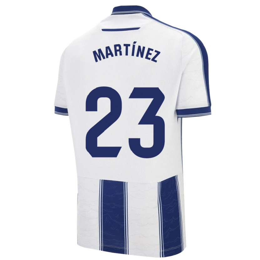 Danxen Barn Pablo Martínez #23 Marinblå Vit Bortatröja Matchtröjor 2025/26 Tröjor T-Tröja