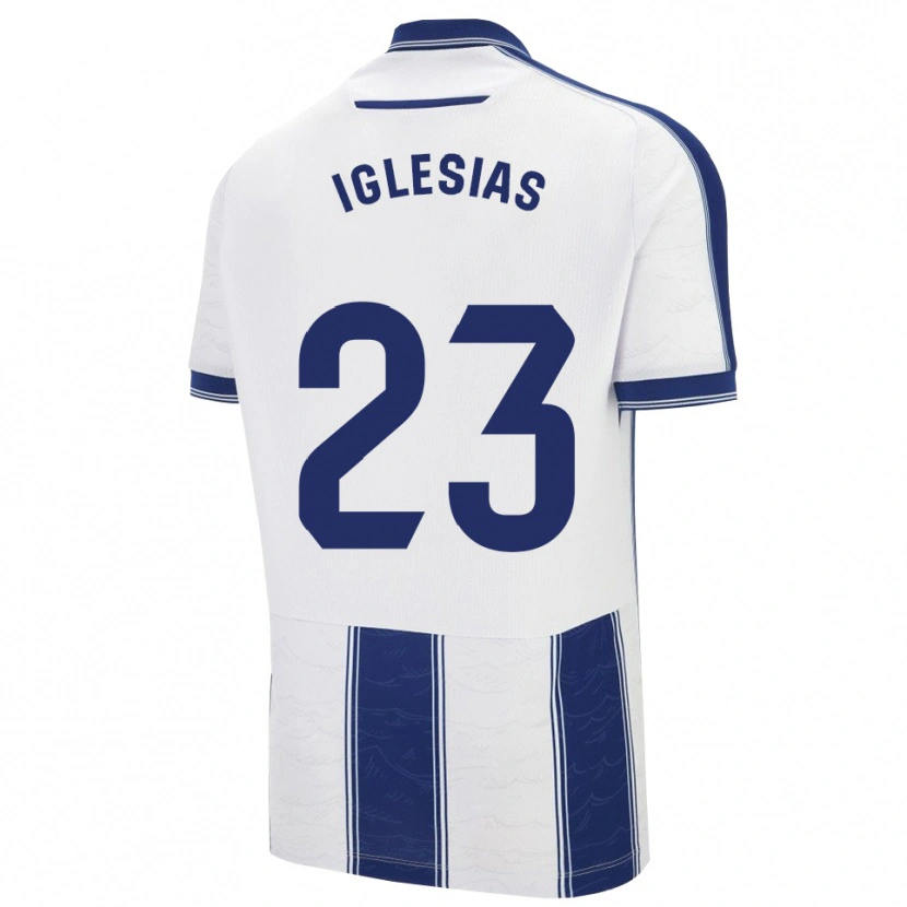 Danxen Barn Dylan Iglesias #23 Marinblå Vit Bortatröja Matchtröjor 2025/26 Tröjor T-Tröja