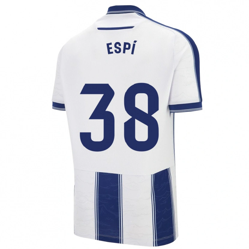 Danxen Barn Carlos Espí #38 Marinblå Vit Bortatröja Matchtröjor 2025/26 Tröjor T-Tröja