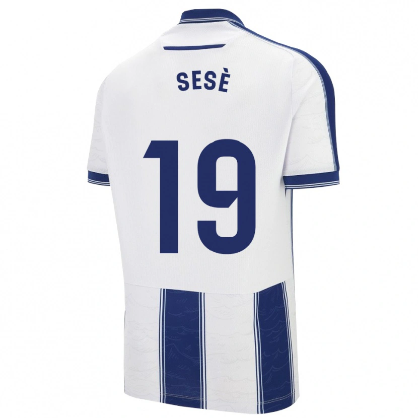 Danxen Barn Mario Sesè #19 Marinblå Vit Bortatröja Matchtröjor 2025/26 Tröjor T-Tröja