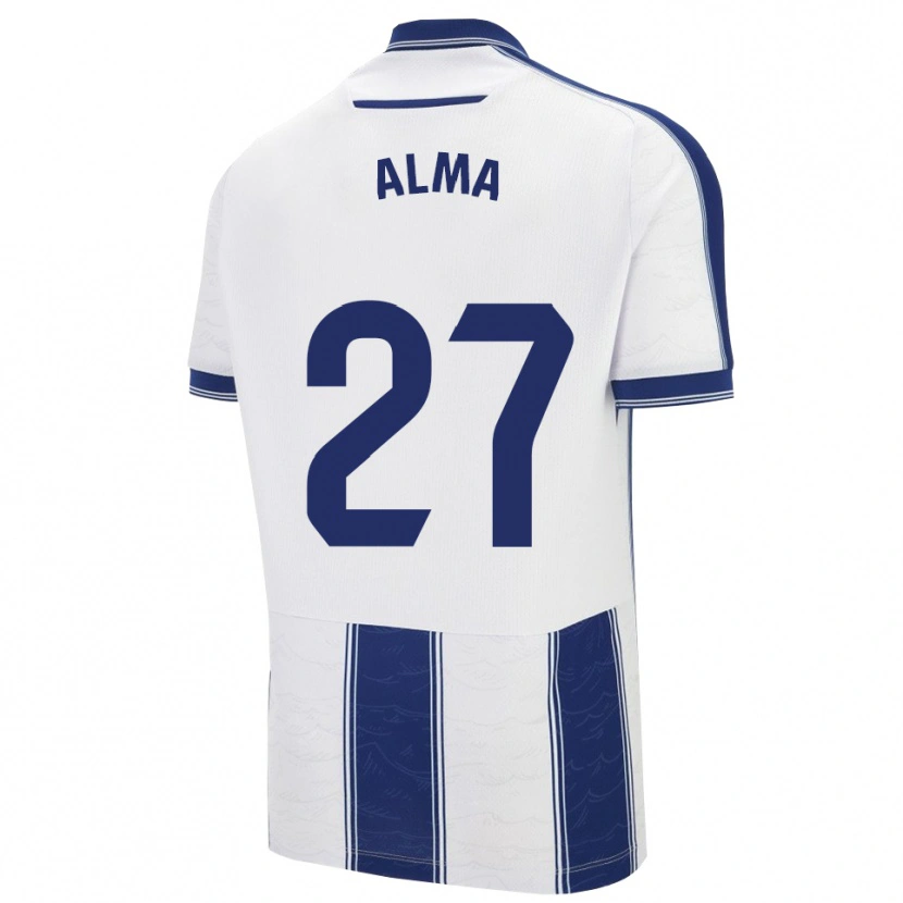 Danxen Barn Alma Velasco #27 Marinblå Vit Bortatröja Matchtröjor 2025/26 Tröjor T-Tröja