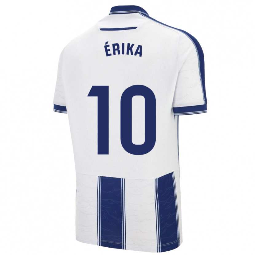 Danxen Barn Érika González #10 Marinblå Vit Bortatröja Matchtröjor 2025/26 Tröjor T-Tröja