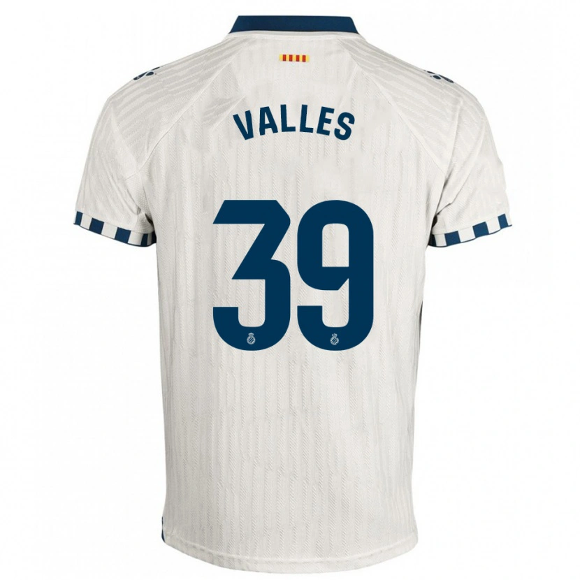 Danxen Barn Gastón Valles #39 Vit Blå Bortatröja Matchtröjor 2025/26 Tröjor T-Tröja