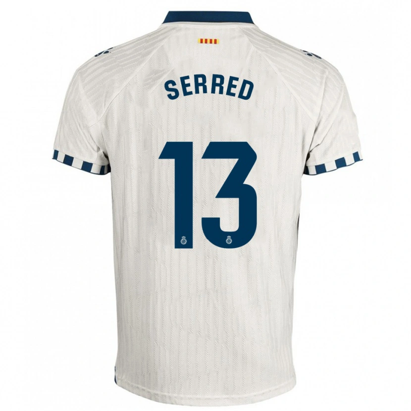 Danxen Barn Llorenç Serred #13 Vit Blå Bortatröja Matchtröjor 2025/26 Tröjor T-Tröja