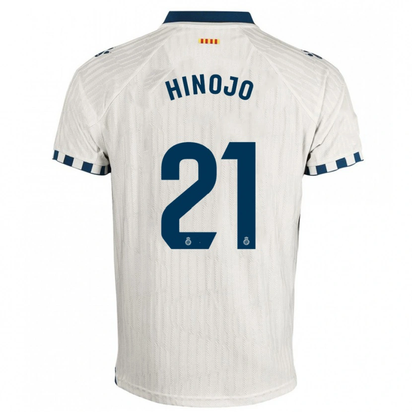 Danxen Barn Roger Hinojo #21 Vit Blå Bortatröja Matchtröjor 2025/26 Tröjor T-Tröja