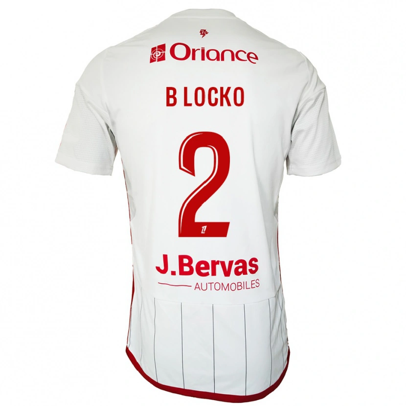 Danxen Barn Bradley Locko #2 Vit Röd Bortatröja Matchtröjor 2025/26 Tröjor T-Tröja