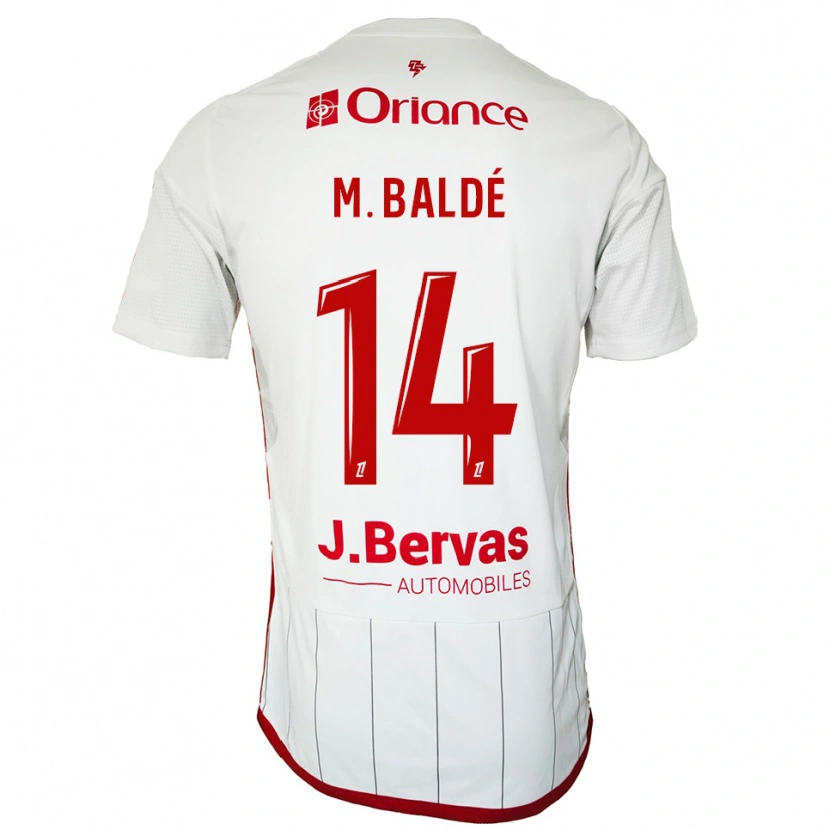 Danxen Barn Mama Baldé #14 Vit Röd Bortatröja Matchtröjor 2025/26 Tröjor T-Tröja