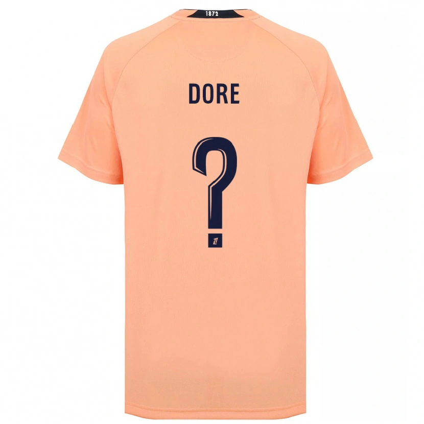 Danxen Barn Maël Dore #0 Orange Marinblått Bortatröja Matchtröjor 2025/26 Tröjor T-Tröja