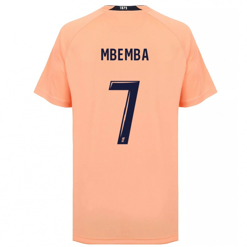 Danxen Barn Abdallah Mbemba #7 Orange Marinblått Bortatröja Matchtröjor 2025/26 Tröjor T-Tröja