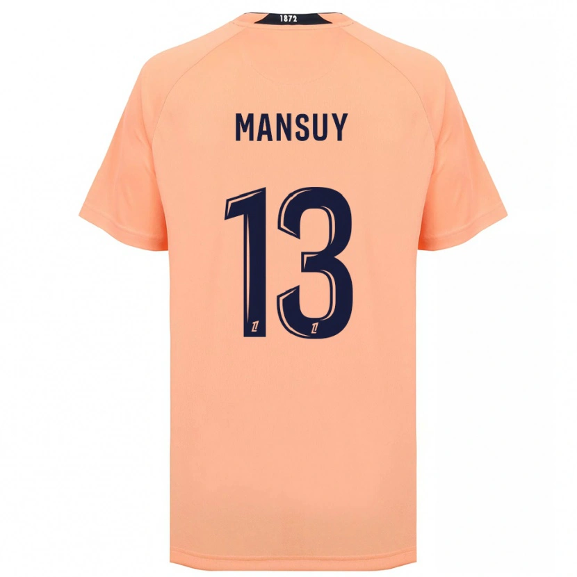 Danxen Barn Héloïse Mansuy #13 Orange Marinblått Bortatröja Matchtröjor 2025/26 Tröjor T-Tröja