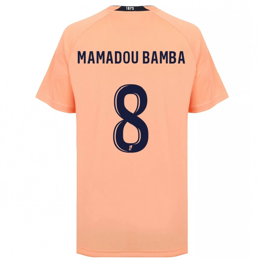 Danxen Barn Ben Mamadou Bamba #8 Orange Marinblått Bortatröja Matchtröjor 2025/26 Tröjor T-Tröja