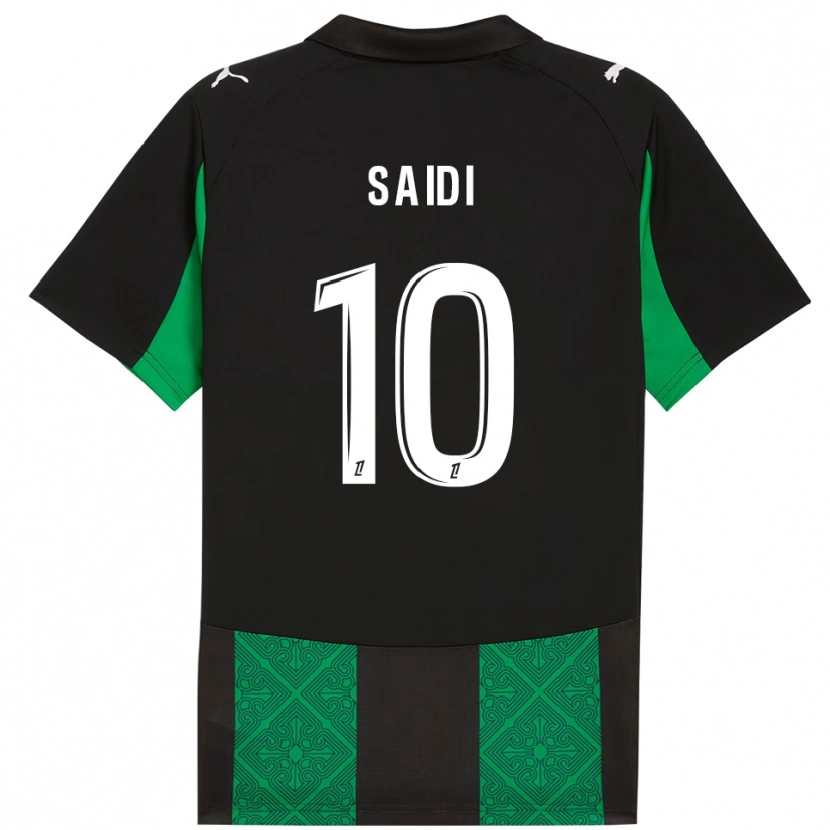 Danxen Barn Kahissa Saïdi Muscara #10 Svart Grön Bortatröja Matchtröjor 2025/26 Tröjor T-Tröja