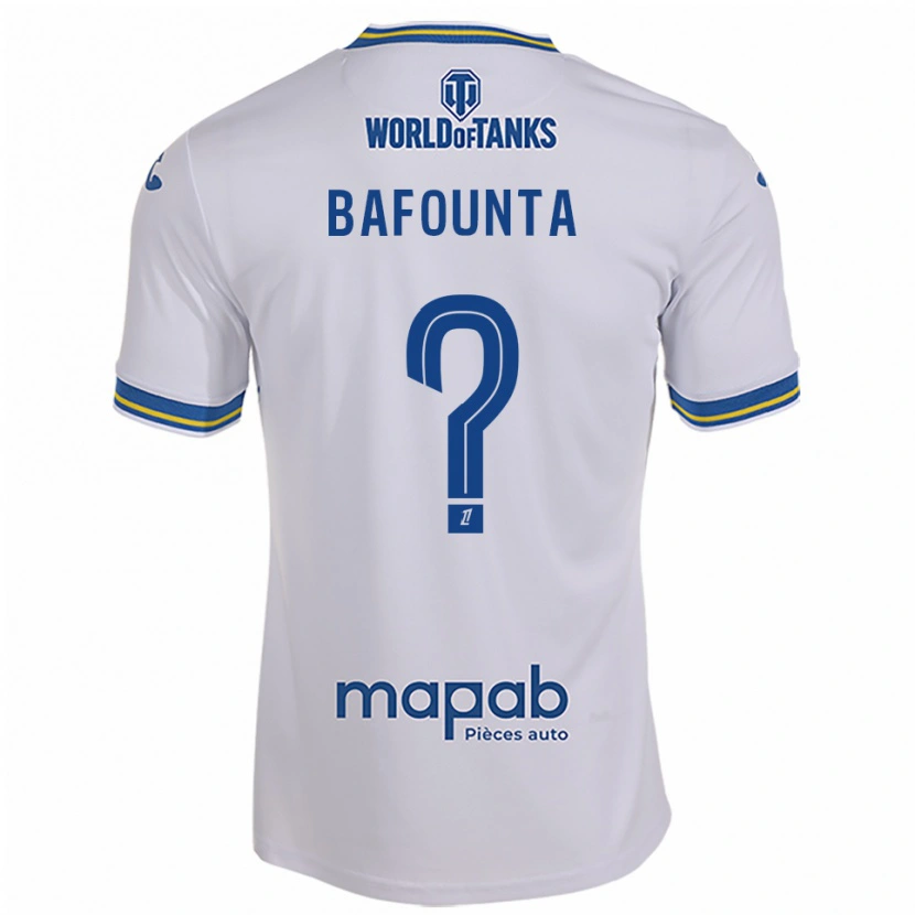 Danxen Barn Kamal Bafounta #0 Vit Himmelsblå Bortatröja Matchtröjor 2025/26 Tröjor T-Tröja