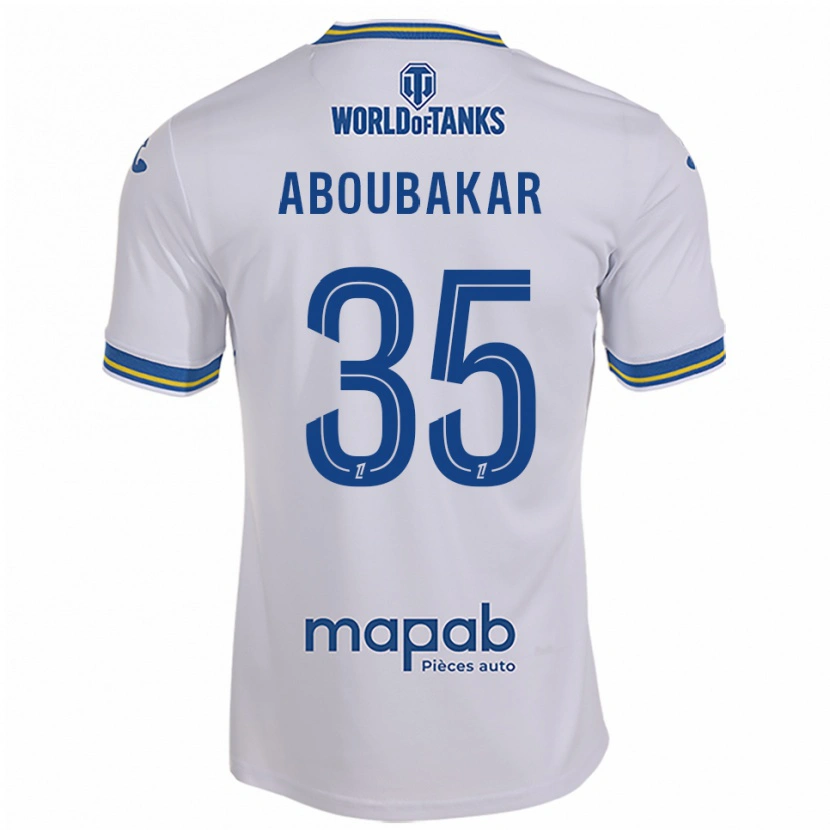 Danxen Barn Siddick Aboubakar #35 Vit Himmelsblå Bortatröja Matchtröjor 2025/26 Tröjor T-Tröja