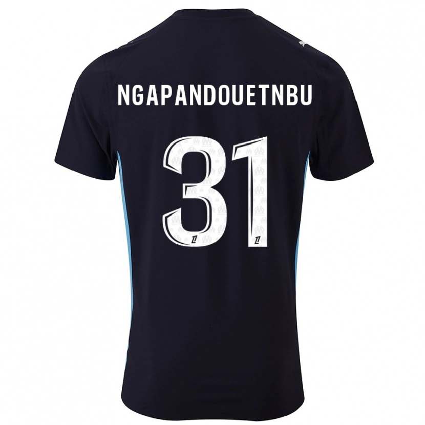Danxen Barn Simon Ngapandouetnbu #31 Svart Himmelsblå Bortatröja Matchtröjor 2025/26 Tröjor T-Tröja