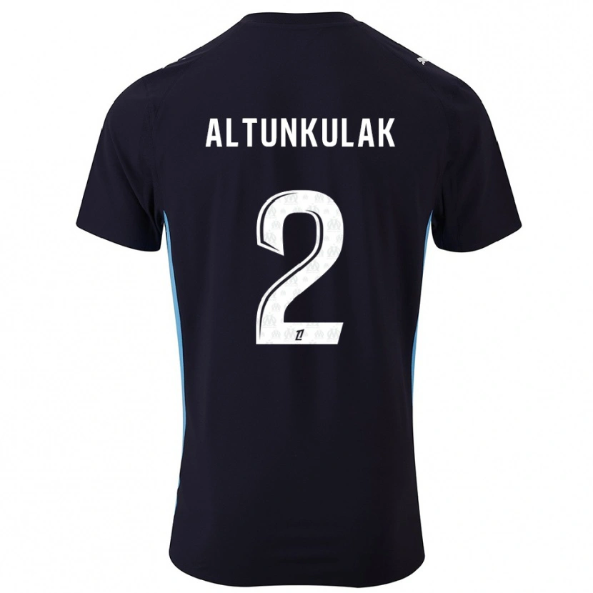 Danxen Barn Selen Altunkulak #2 Svart Himmelsblå Bortatröja Matchtröjor 2025/26 Tröjor T-Tröja
