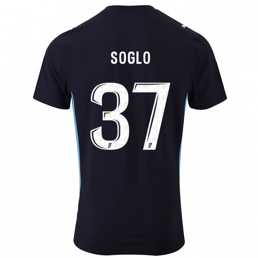 Danxen Barn Emran Soglo #37 Svart Himmelsblå Bortatröja Matchtröjor 2025/26 Tröjor T-Tröja