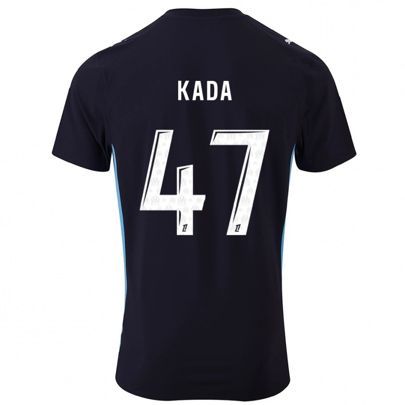 Danxen Barn Joakim Kada #47 Svart Himmelsblå Bortatröja Matchtröjor 2025/26 Tröjor T-Tröja
