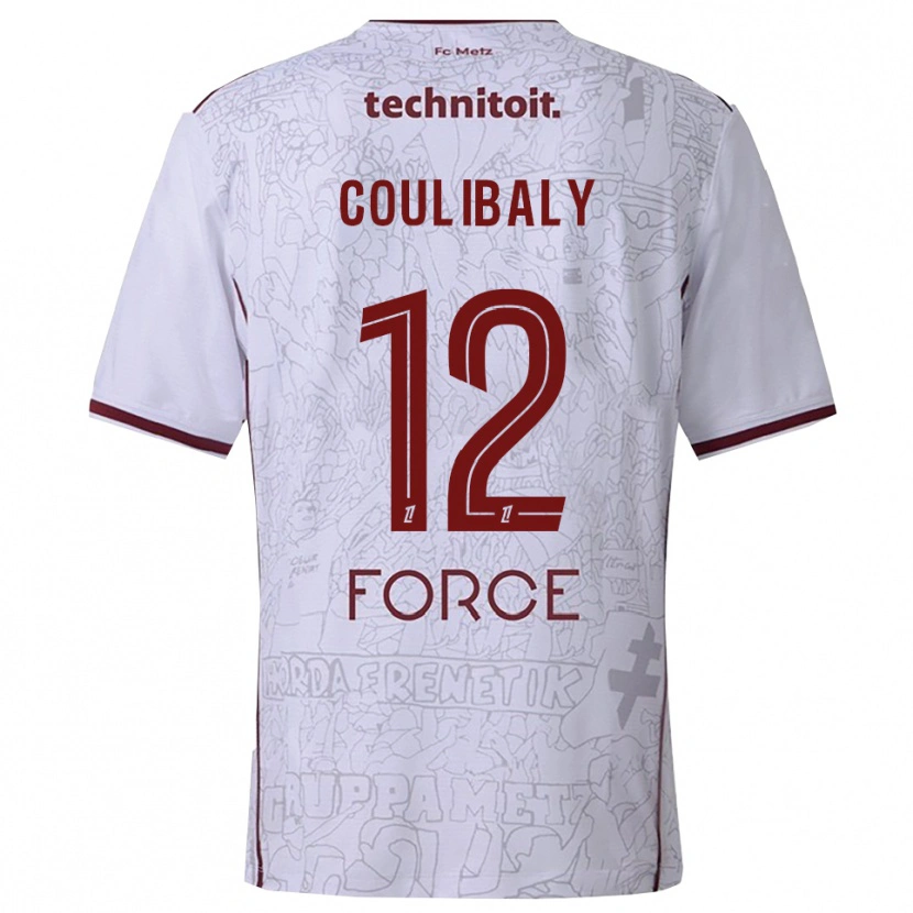 Danxen Barn Kady Coulibaly #12 Vit Bourgogne Bortatröja Matchtröjor 2025/26 Tröjor T-Tröja