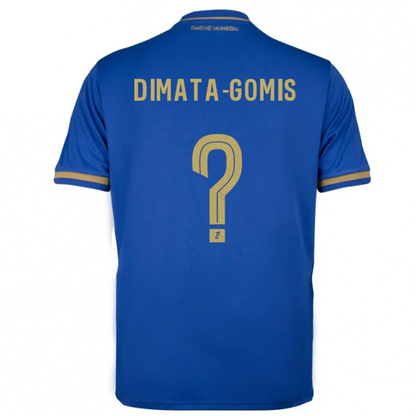 Danxen Barn Kamron Dimata-Gomis #0 Blå Guld Bortatröja Matchtröjor 2025/26 Tröjor T-Tröja