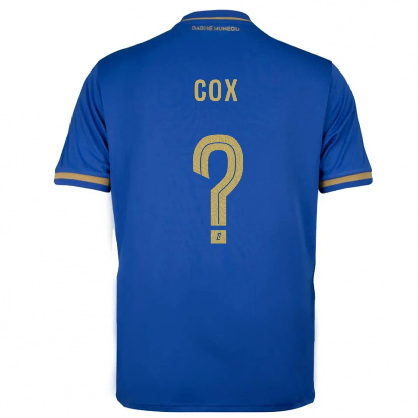 Danxen Barn Matthew Cox #0 Blå Guld Bortatröja Matchtröjor 2025/26 Tröjor T-Tröja
