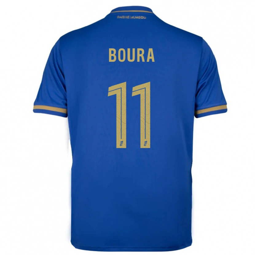 Danxen Barn Amal Boura #11 Blå Guld Bortatröja Matchtröjor 2025/26 Tröjor T-Tröja