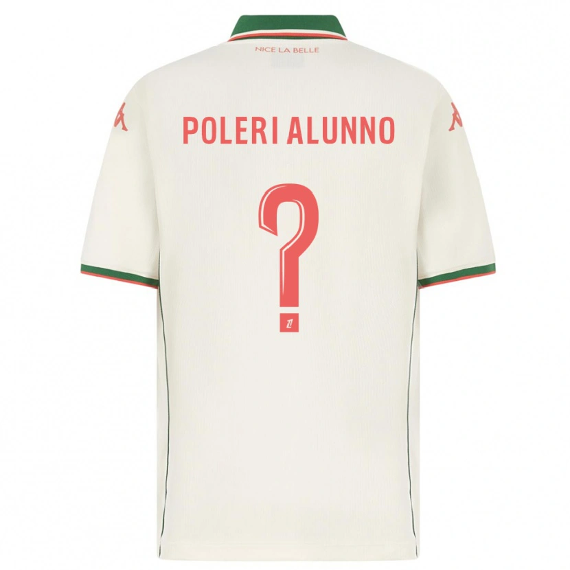 Danxen Barn Mathis Poleri Alunno #0 Vit Grön Bortatröja Matchtröjor 2025/26 Tröjor T-Tröja