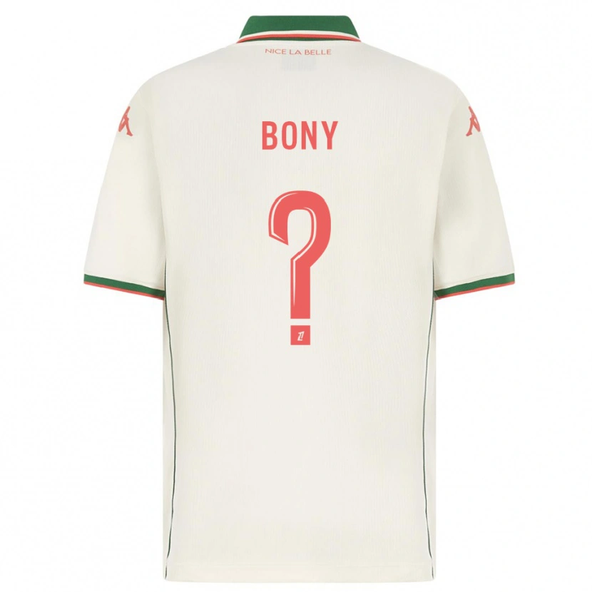 Danxen Barn Geoffroy Bony #0 Vit Grön Bortatröja Matchtröjor 2025/26 Tröjor T-Tröja