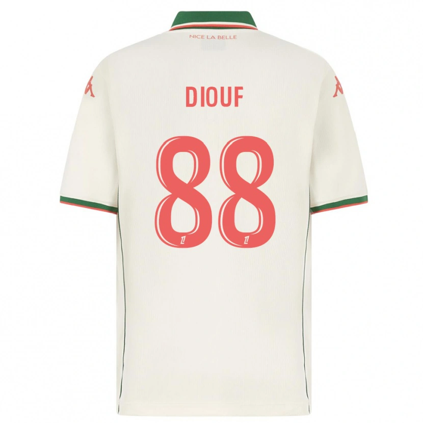 Danxen Barn Yehvann Diouf #88 Vit Grön Bortatröja Matchtröjor 2025/26 Tröjor T-Tröja
