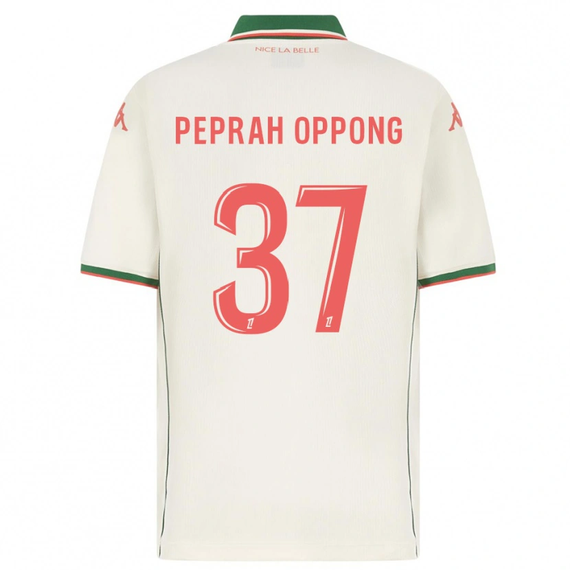 Danxen Barn Kojo Peprah Oppong #37 Vit Grön Bortatröja Matchtröjor 2025/26 Tröjor T-Tröja