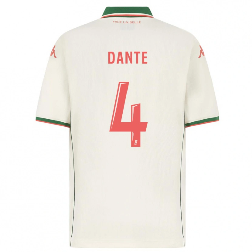 Danxen Barn Dante #4 Vit Grön Bortatröja Matchtröjor 2025/26 Tröjor T-Tröja