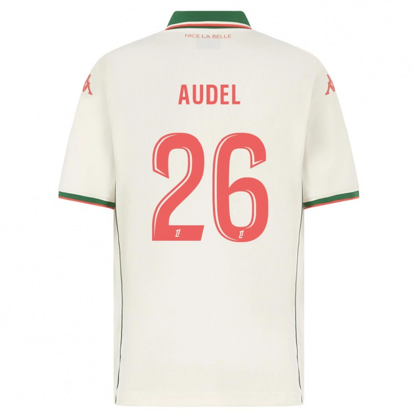Danxen Barn Johan Audel #26 Vit Grön Bortatröja Matchtröjor 2025/26 Tröjor T-Tröja