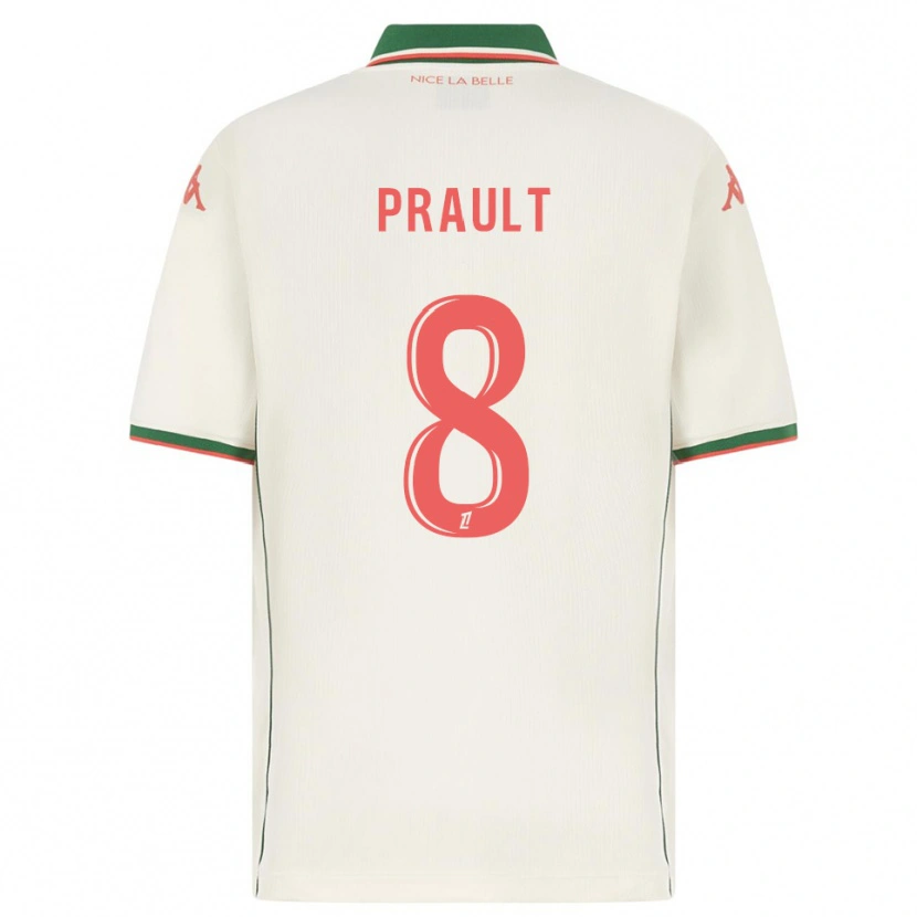 Danxen Barn Jade Prault #8 Vit Grön Bortatröja Matchtröjor 2025/26 Tröjor T-Tröja