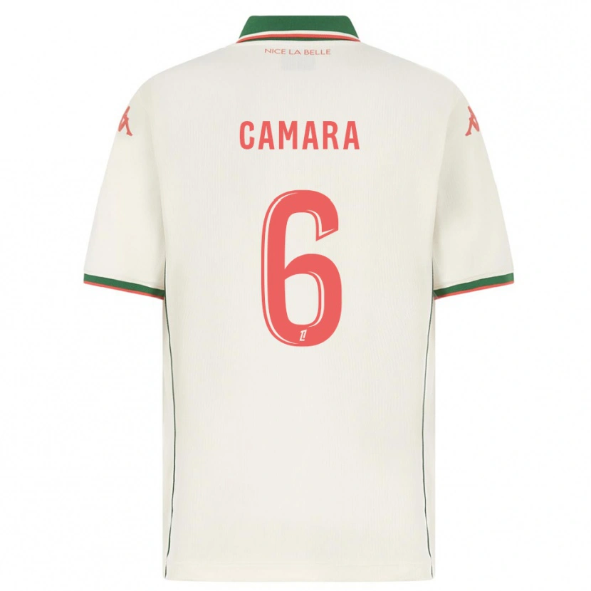 Danxen Barn Aboulaye Camara #6 Vit Grön Bortatröja Matchtröjor 2025/26 Tröjor T-Tröja