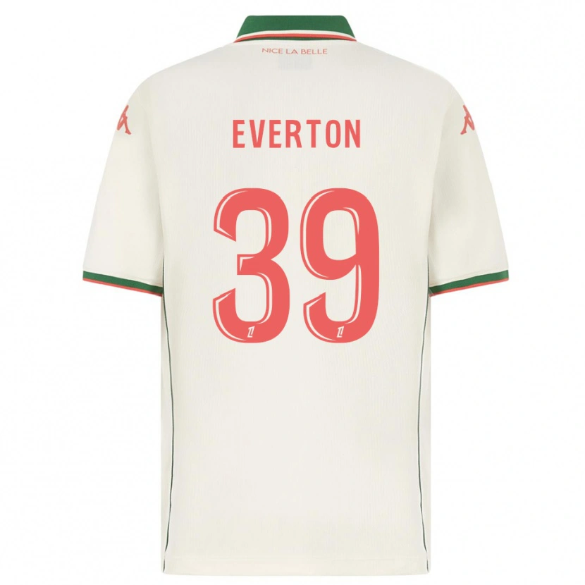 Danxen Barn Everton #39 Vit Grön Bortatröja Matchtröjor 2025/26 Tröjor T-Tröja