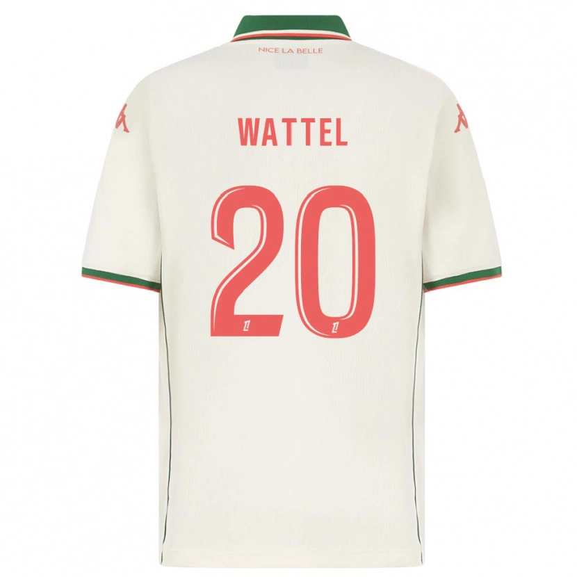 Danxen Barn Sami Wattel #20 Vit Grön Bortatröja Matchtröjor 2025/26 Tröjor T-Tröja