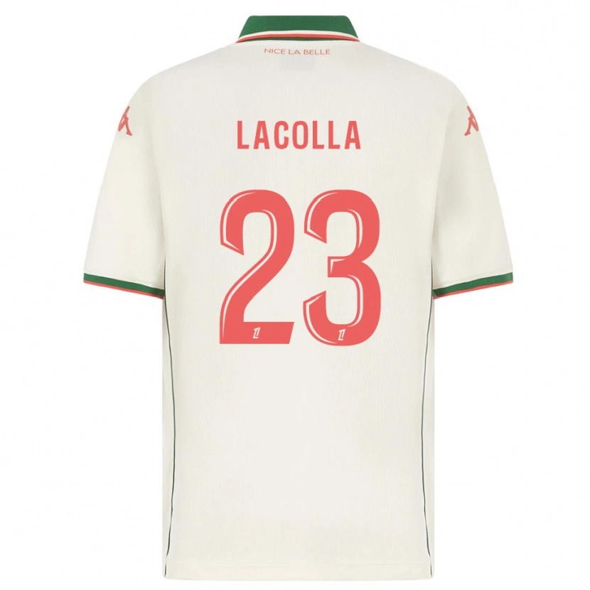 Danxen Barn Mellie Lacolla #23 Vit Grön Bortatröja Matchtröjor 2025/26 Tröjor T-Tröja