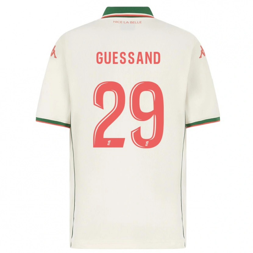 Danxen Barn Evann Guessand #29 Vit Grön Bortatröja Matchtröjor 2025/26 Tröjor T-Tröja