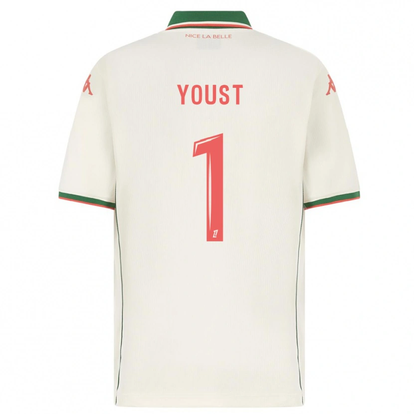 Danxen Barn Matys Youst #1 Vit Grön Bortatröja Matchtröjor 2025/26 Tröjor T-Tröja