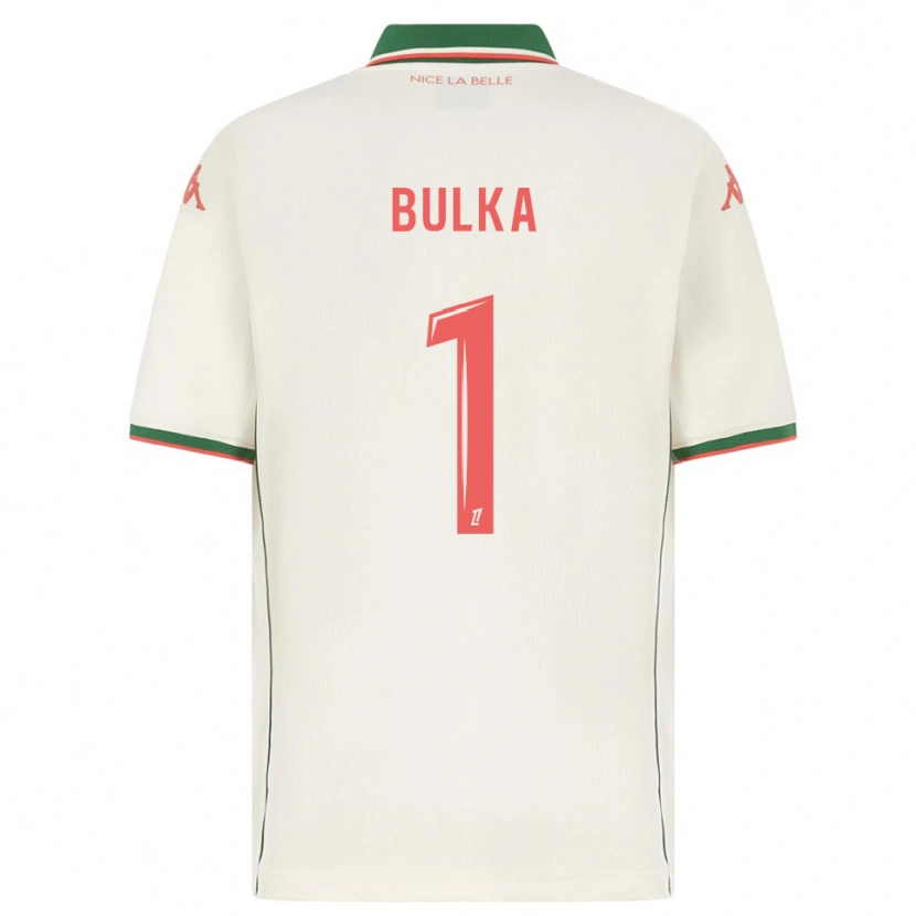 Danxen Barn Marcin Bulka #1 Vit Grön Bortatröja Matchtröjor 2025/26 Tröjor T-Tröja